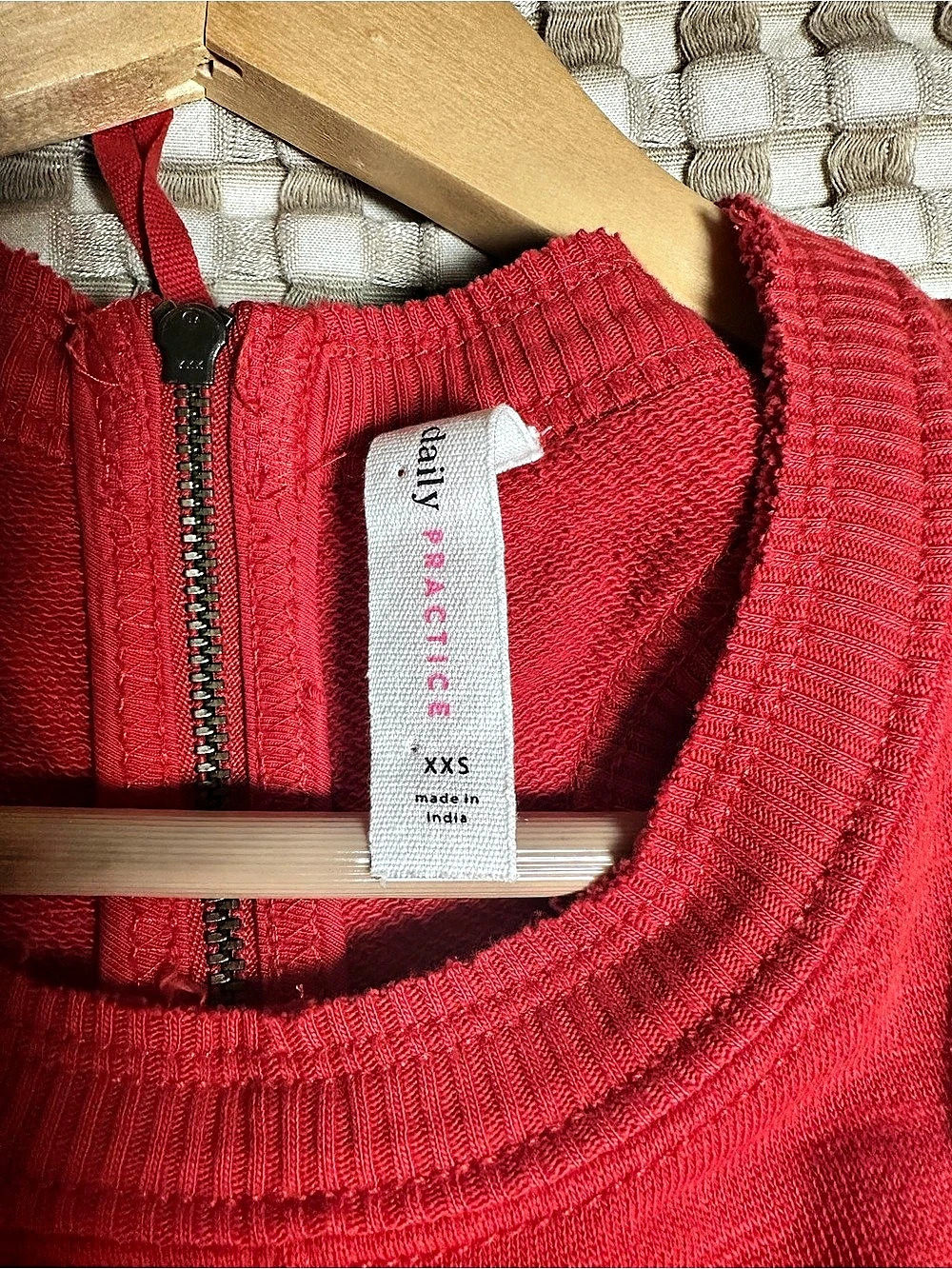 Anthropologie Daily Practice Red Wide Leg Jumpsuit Size XXS - Picture 8 of 12